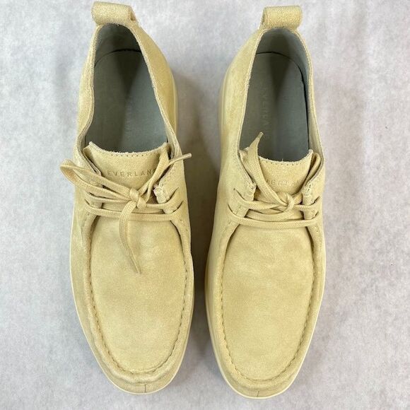 Everlane Shoes Mens Size 7 Beige The Desert Shoe Suede Leather Lace Up Loafer
